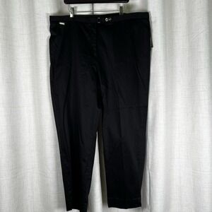 NEW! Lauren Ralph Lauren Women's Size 20W Stretch Wide Leg Black Dress Pants